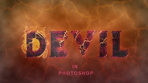 Photoshop Tutorial - Devil Text Effect in Photoshop