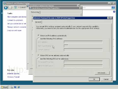How to assign IPv4 address manually in Windows 2008 server -uCertify