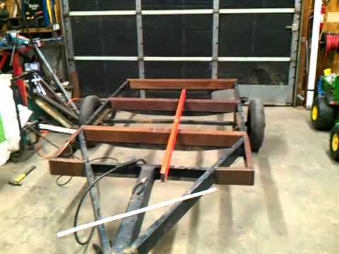 How to turn a boat trailer into a flatbed 5 of 14 - YouTube How to turn a boat trailer into a flatbed 5 of 14 - YouTube