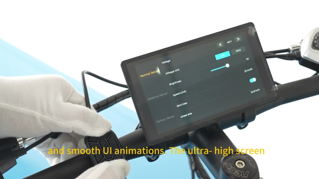 H8 electric bicycle display UART2 protocol, supports mobile phone screen projection