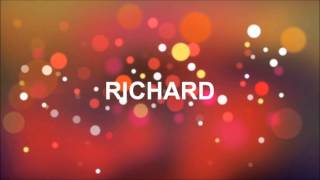 Joyeux Anniversaire Richard Youtube