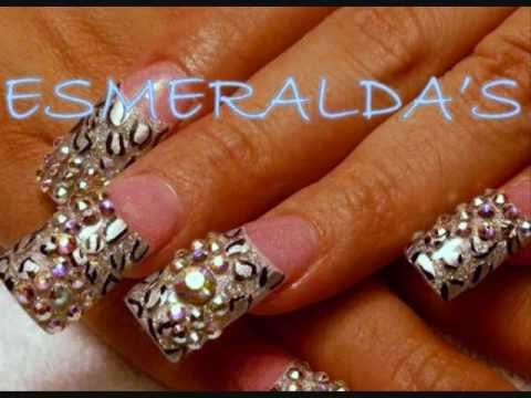 Uñas acrilicas diseños con piedras estilo sinaloa - Imagui