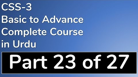 23 CSS 3 Multiple Background Image and Opacity in Urdu with Example