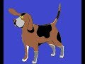 - El perro beagle video y sonidos animados - The beagle dog video and animated sounds -