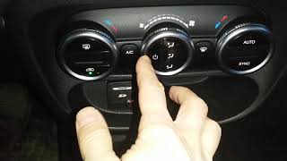 Fiat 500l climate control service menu