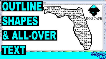 All Over Text Inside Outline Shapes That Anyone Even Beginners Can Do - Easy Inkscape Tutorial