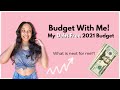 MY NEW DEBT FREE BUDGET! | Budget with me | Life after a debt free journey | 2021 goals