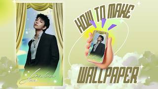 Joshua SEVENTEEN | KPOP Aesthetic Phone Wallpaper using Canva Tutorial FREE screenshot 2