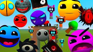 DESTROY NEW SPRUNKI MR SUN MOON TREE FUN COMPUTER ALL PHASE in FLATGRASS TALL (Garry's Mod Sandbox)