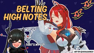 Hololive Liz Belts High Notes Rissas Live Reaction Elizabeth Rose Bloodflamenerrisa Ravecroft