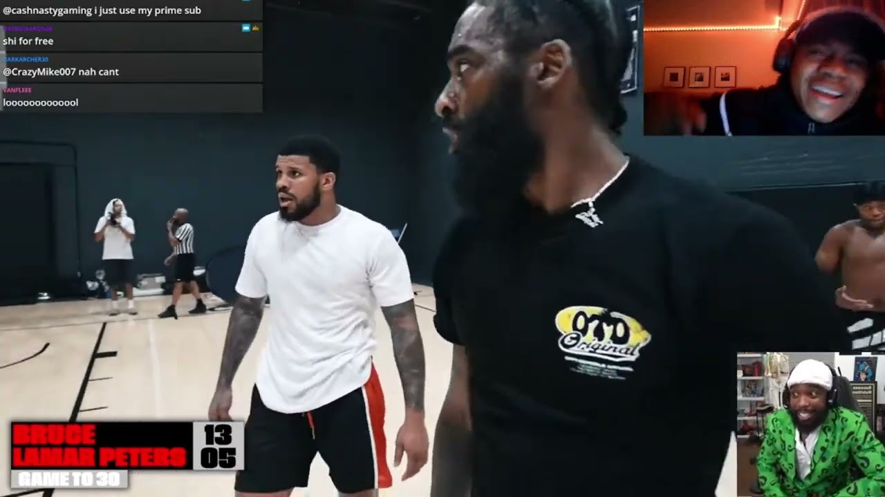 Lamar Likes To Talks Crazy. Bruce VS Lamar Basketball 1V1