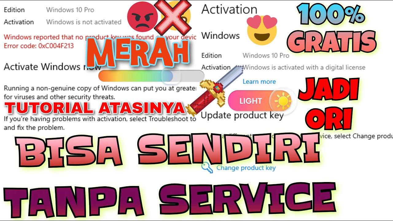 Cara Aktivasi Windows 11 Pro Gratis Home Single Permanen diLeptop Komputer Pc 