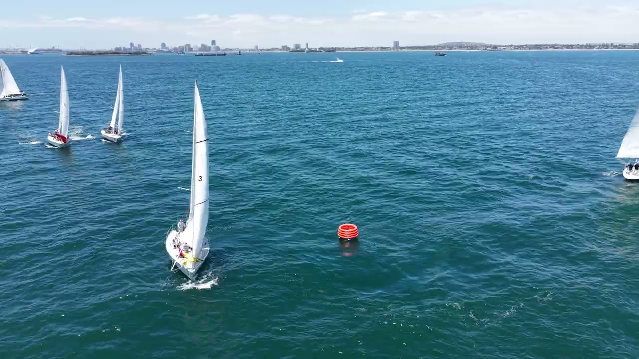⁣2026 LBRW   Day 3   Race 6   Catalina 37 weather mark