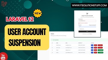 Laravel 12 User Account Suspension Functionality