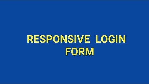 Responsive login | registration form using bootstrap...