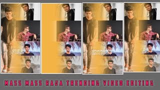 Mass mass raja trending ravi teja song video editing in AlightMotion || mass mass raja lyrics video