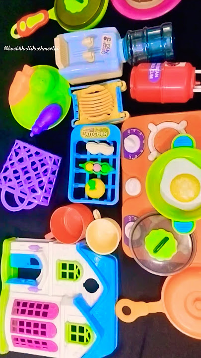 🔥Satisfying with Unboxing & Review Miniature kitchen set toys cooking video🔥#candy#toys#cute#shorts