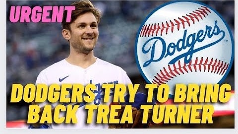 🚨URGENT Dodgers try to bring back Trea Turner #losangelesdodgers