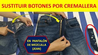 Sustituir botones por cremallera