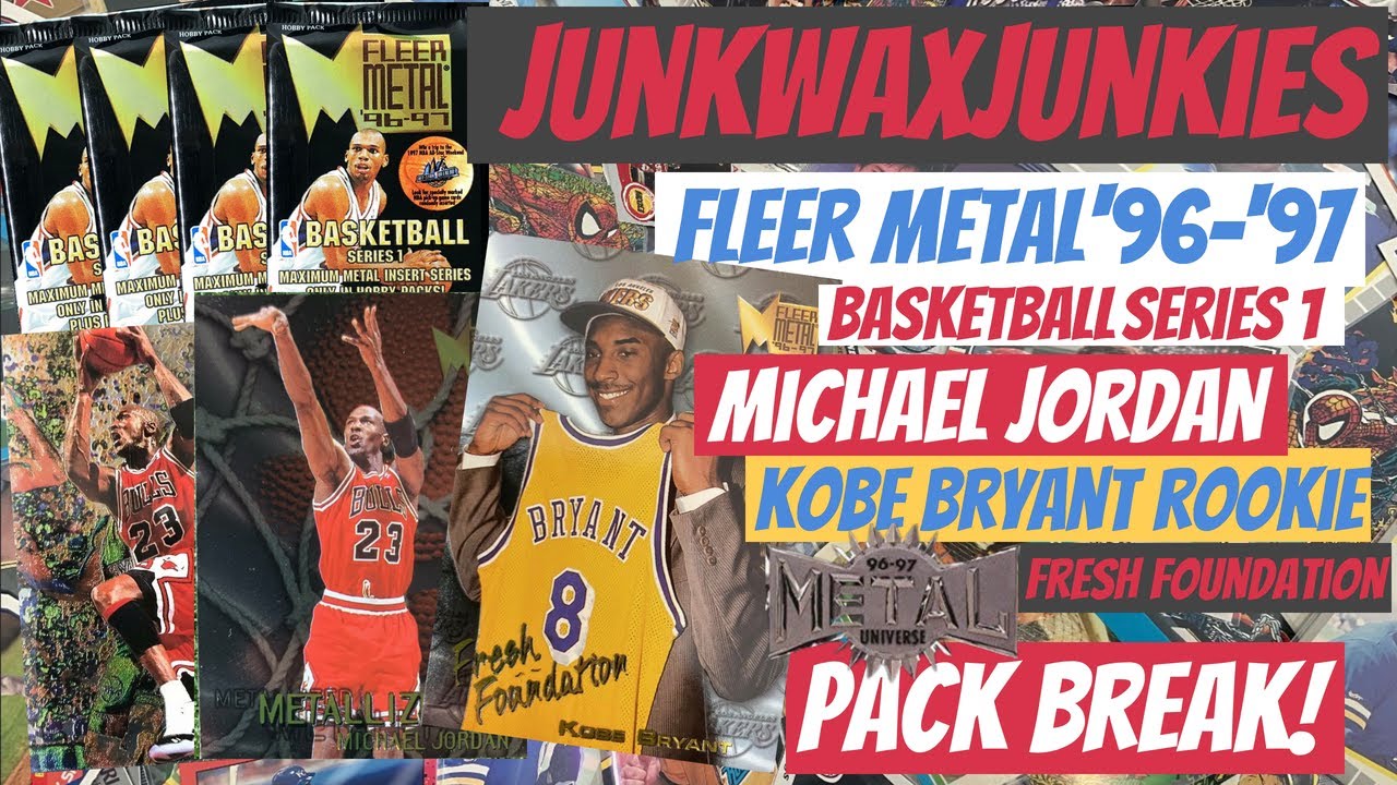 96 97 Fleer Metal Series 1 Basketball pack break Michael Jordan Allen  Iverson & Kobe Bryant rookie - YouTube