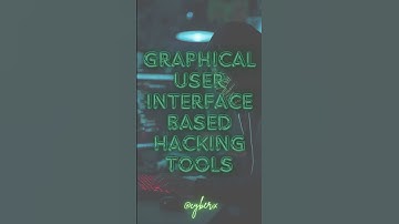 Graphical User Interface based Hacking Tools1 #ethicalhacking #motivation #hackprotech #hackerlife