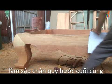 Video cách- làm-sập- gỗ- mộng- thắt- chân- quỳ /bước 3 [bước... - youtube