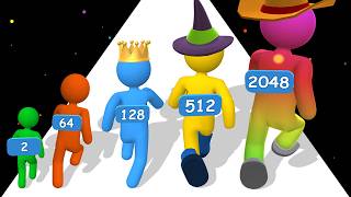 GIANT RUSH 3D - Level Up Man Runner (New Update) Tall Man Run ASMR Math Games screenshot 2