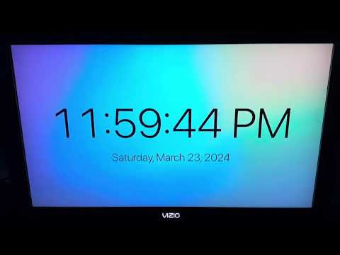 Time changes 11:59 PM - 12:00 AM