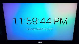 Time Changes 1159 Pm - 1200 Am