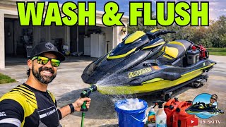 How to clean and flush your jetski after riding.