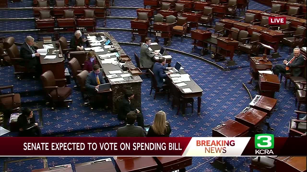 Senate expected to vote on spending bill to avert shutdown - YouTube