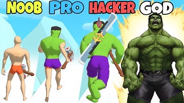 NOOB vs PRO vs HACKER vs GOD in Mashup Hero (New Update)