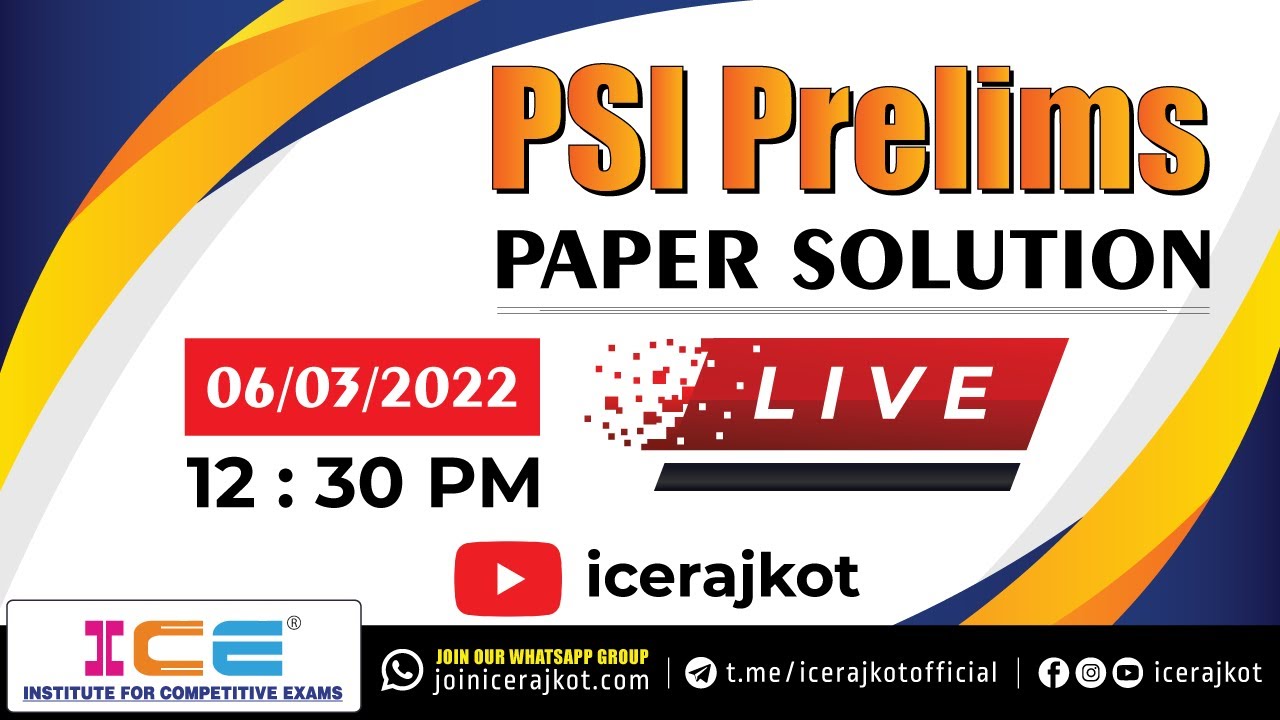 psi-prelims-paper-solution-06-03-2022-part-1-live-12-30-pm-psi