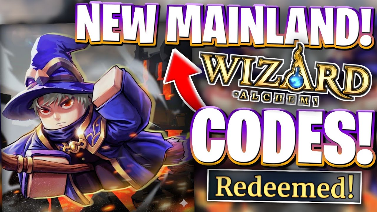 🌋*NEW MAINLAND* WIZARD ALCHEMY CODES! NEW EXPLORATION AREA UPDATE CODES ...