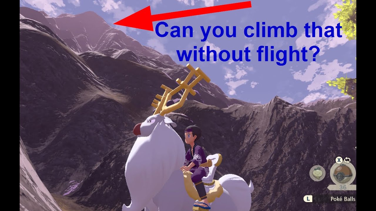how to use wyrdeer to climb clifs in Pokémon Legends: Arceus