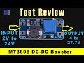 Test review of 2A DC-DC Step up boost converter MT3608