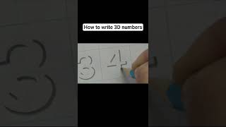 How to write 3D numbers