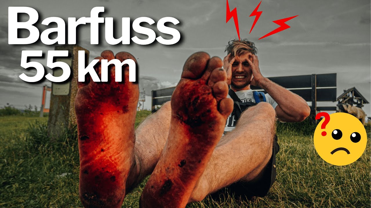 KANN man 55km BARFUSS GEHEN?! | Das Selbstexperiment 2023 | kommandofrei