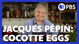 Jacques Pépin Makes Cocotte Eggs | American Masters: At Home with Jacques Pépin | PBS screenshot 1