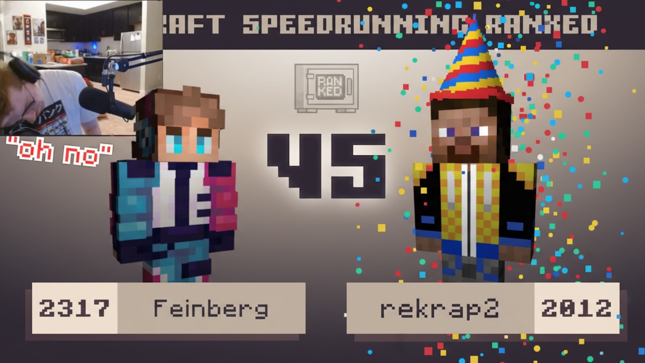 Unc vs GOAT | Feinberg vs Rekrap2 | MCSR Ranked 1v1