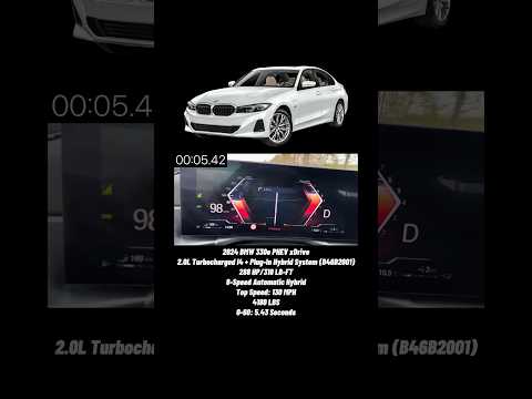 Video 2024 BMW 330e Plug-in Hybrid xDrive acceleration