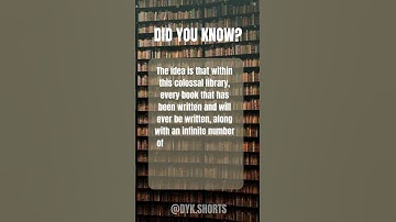 Did You Know: The Library of Babel #shorts