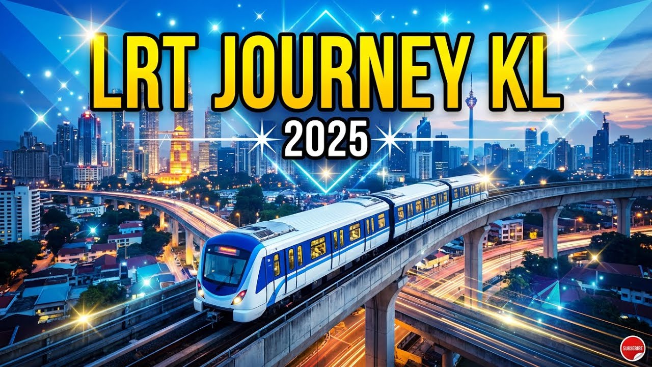 Malaysia LRT Full Journey 🇲🇾 | IOI Puchong Jaya to Masjid Jamek | Sentul Timur Line#kl #travel #klcc
