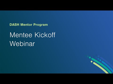 Mentor Program – Mentee Kickoff Webinar