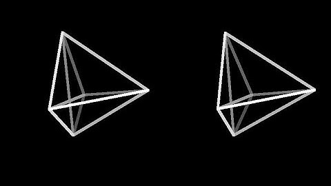 5-cell-3d-monochrome. Rotation in four-dimensional space. 4D. Fourth dimension. Hyperspace.