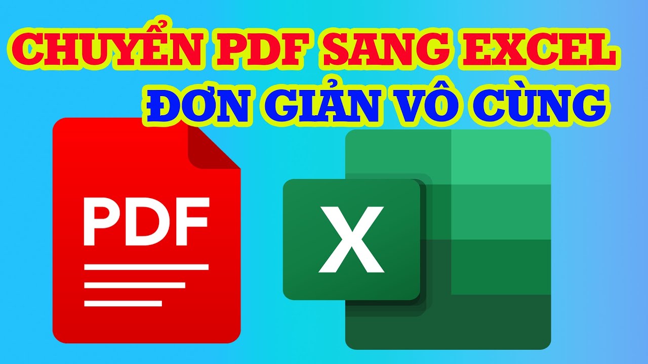 C ch Chuy n PDF Sang Excel V C ng n Gi n D L m YouTube