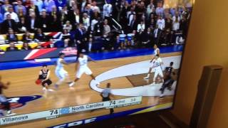 NCAA basketball game winning buzzer beater ! Villanova V North Carolina