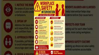 Workplace safety intervention #safetyworldno1