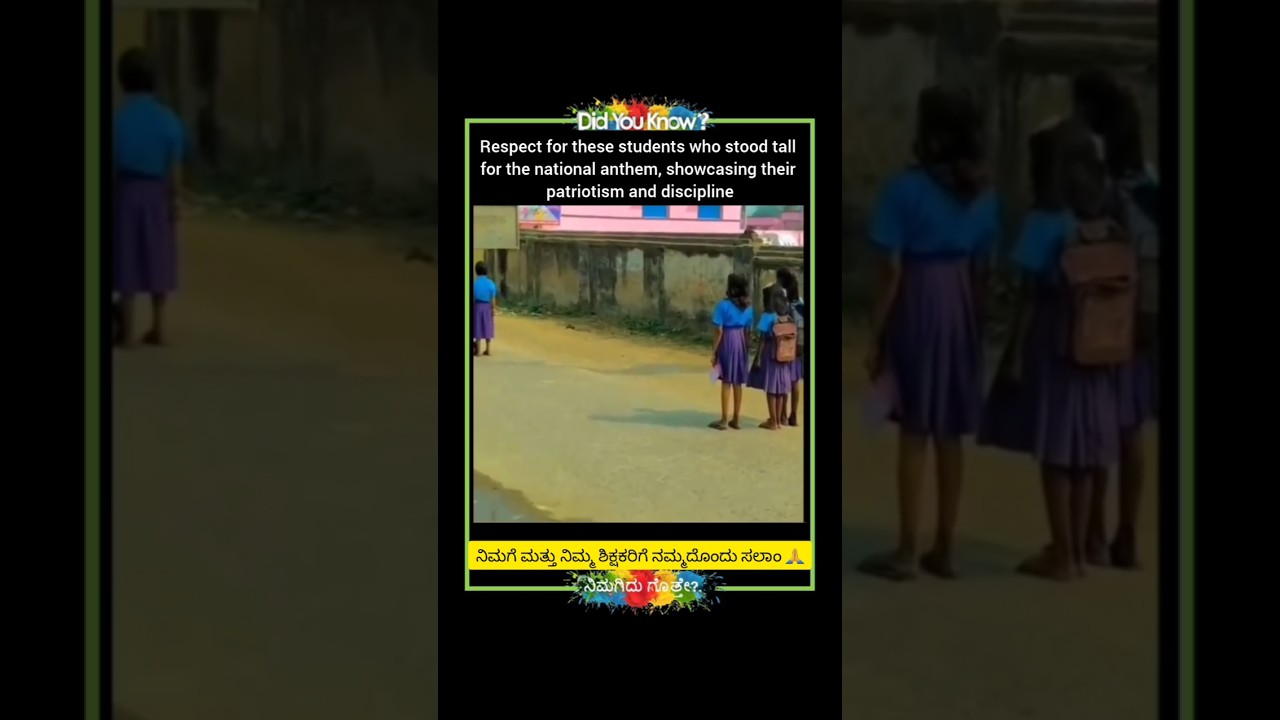 Respect for National Anthem 🙏 