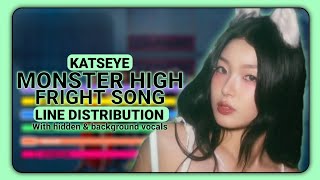 Katseye ~ Monster High Fright Song ~ Line Distribution (with hidden & background vocals)